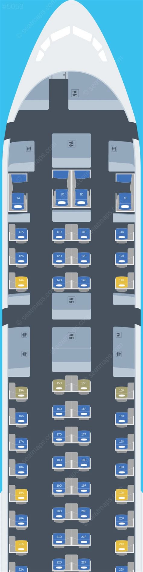 Seat map of Boeing 777 Singapore Airlines updated 2024.